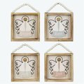 Youngs Wood Angels Tabletop, Assorted Color - 4 Piece 20982